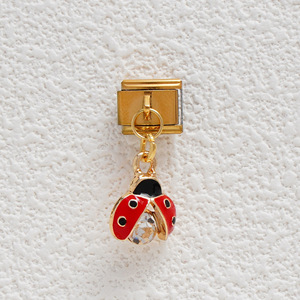 Ladybug Alloy Pendant For Bracelet Making Mixed Shapes Plated Jewelry Findings Accessory Summer 2024 - Product Image 2