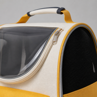 Sac à dos respirant pour animaux de compagnie Hello Cat, porte-animaux transparent en PVC, capacité 20000 ml, jaune gris-bleu, YAOYUE