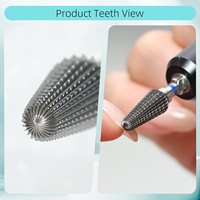HYTOOS Embouts de ponceuse à ongles professionnels en carbure Tornado pour ponceuses électriques manuelles et ponceuses électriques, pour ongles en acrylique et retrait de gel, outil pour techniciens