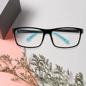 Gafas cómodas antideslizantes de goma para niños de alta calidad, monturas ópticas Tr90 flexibles seguras cuadradas coloridas - Product Image 3