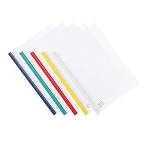 Carpeta de Reportes Qixin A4, Organizador de Archivos con Clip de Varilla Deslizante de Plástico y Borde Colorido para Uso en Oficina - Product Image 1
