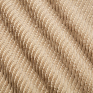 Divano Modulare a Tre Posti con 3 Pouf in Velluto a Coste, <span class=keywords><strong>Design</strong></span> Moderno, Imbottitura in Cotone, Senza Montaggio, Ultra-Largo Curvo per Soggiorni - Product Image 4
