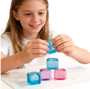 Megan NeeDoh Nice Ice Baby Lot de <span class=keywords><strong>4</strong></span> Boîtes Mystères Jouet Squishy Glaçon Anti-stress Jouet Sensoriel Doux à Presser pour Enfants et Adultes - Product Image 3