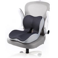 Coussin Orthopédique Premium en Mousse à Mémoire de Forme, Antistatique, Matelassé et Respirant pour Voiture et Bureau, Soutien Dorsal
