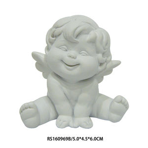 Carino in resina artigianato cartone animato ornamento di cherubino Mini coppia statua di angelo per la decorazione di natale accessori per la casa delle bambole paesaggio in miniatura - Product Image 6