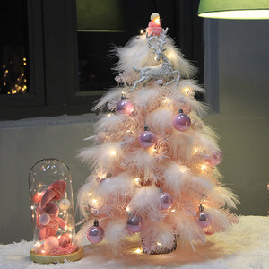 45cm Pink Gift Ins Style Artificial PVC Christmas Mini Desktop <b>Tree</b> Ornaments Christmas <b>Tree</b> and Decorations - Product Image 3