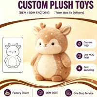 Jouets en peluche OEM/ODM, conception brodée, rembourrage en peluche douce, coussin de décoration pour canapé, mascotte d'entreprise.