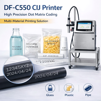 Imprimante jet d'encre CIJ électrique haute productivité pour le codage de dates sur bouteilles, machine industrielle de codage continu QR/code-barres, encre à séchage rapide