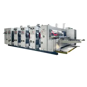 China automatic printer slotter die-cutter corrugated box printing making machine