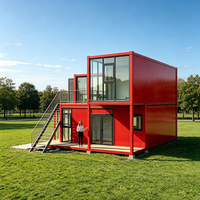 Maison conteneur moderne préfabriquée portable 20FT ODM OEM, de luxe, modulaire, mobile, pour hôtel, bureau de chantier extérieur, atelier