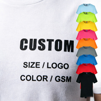 Großhandel Bedruckte Vlies-T-Shirts 100% Polyester Schnelltrocknend Kurzarm Lässig Regular Fit Individuelle Größe Farbe Logo Blanko-Shirts