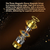 Écouteurs filaires HiFi KZ Duonic, double alimentation, double transducteur hybride (planaire magnétique + dynamique), IEM pour le gaming, basses musicales, réglage de la sonorité