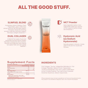 Poudre de collagène de haute qualité à marque privée avec MCT et acide hyaluronique pour raffermir la peau et réduire les rides - Product Image 2