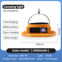 Lanterne de camping ultra légère à aimant mini USB rechargeable étanche portable pour tente