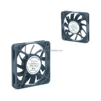 Kipas pendingin aksial industri dengan Tachometer, 6010 4000 Rpm DC 60*60*10mm 5V 12V