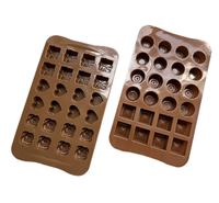BPA-freie Silikons choko laden form Geometrisches Harz Süßigkeiten & Seifen form Küchen werkzeug Küchen bedarf