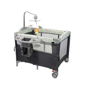 Box per Bambini 3 in 1 Portatile in Ferro con <span class=keywords><strong>Culla</strong></span>, Ruote Bloccabili e Giocattoli - Product Image 5