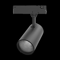 Nouveauté COB Led Intrack Spot Réglable Cct Dipswitch 3000k 4000k 5000k IP20 4 Fils 3 Phase Track Rail Led Spot pour les projets d'éclairage