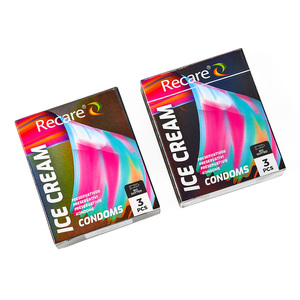 Préservatifs à pois grand format personnalisés OEM Recare, lot de 3, vente en gros - Product Image 4