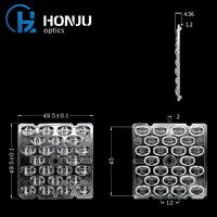 Composants d'éclairage extérieur Lentille optique LED à motif carré 5050 24 1 PC Matériel Plano-Convexe Fournisseurs d'éclairage extérieur
