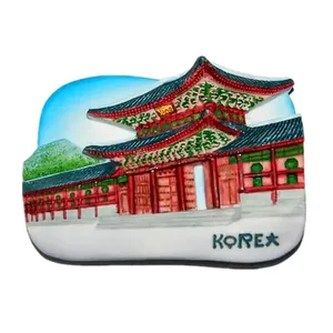 Korea Seoul Souvenir Gift Resin Gyeongbokgung Fridge Magnet