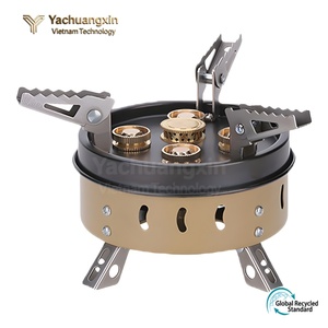 Réchaud à gaz portable en alliage d'aluminium, pliable, équipement de cuisine de camping en plein air, pour 1 à 2 personnes, design simple, utilisable en toutes saisons - Product Image 4