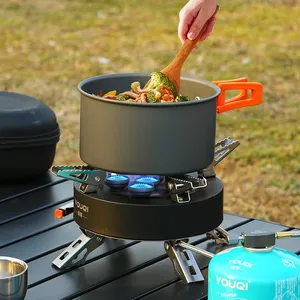 五燃烧器户外高热防风野营便携式盒式丁烷两用炊具 - Product Image 2