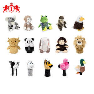 Promotional Custom Golf Headcover Plush Cute Novelty Animal Logo Golf Driver Fairway <b>Cover</b> Funny Cartoon Golf Club <b>Head</b> <b>Covers</b> - Product Image 1