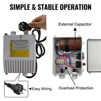 Pompe à eau submersible électrique en acier inoxydable 220V pour puits, pompe de puits immergée utilisée pour l'extraction d'eau