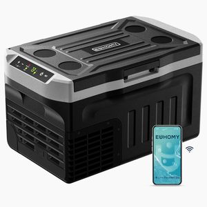 Refrigerador EUHOMY de 12V y 22QT, Enfriador con Compresor, Control por Aplicación, Nevera Portátil para Auto, 12V 24V DC 100-240V AC - Product Image 1