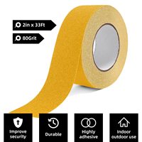 Bande antidérapante autocollante en PVC Xuri, bleu et blanc rayé, pour escaliers, terrasses, marquage de sécurité, 5 cm * 5 m