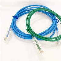 Cable de Red UTP Cat6 y Cat6A Delgado de 4.0mm de Diámetro Exterior en Diferentes Colores, Cable Ethernet Fino Personalizado con Longitud a Medida