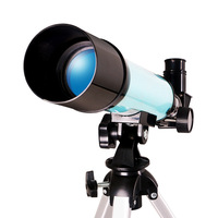 Telescopio Astronómico para Niños de 50 mm con Zoom de 90X, Monocular HD con Trípode de Aluminio y Filtro Lunar para Niños/Adultos/Principiantes