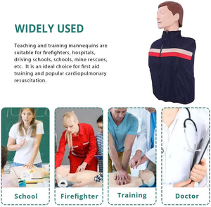 Mannequin de RCR demi-corps de haute qualité pour l'éducation médicale Mannequins de RCR à vendre Formation d'urgence avec simulateur - Product Image 2