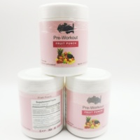 BlueBerry Pre Workout Fruit Punch Teh Kesehatan Segar dalam Botol untuk Energi Tubuh dan Imunitas Dengan Probiotik dan Prebiotik