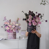 Nouvel arrivage de boîte à fleurs pour la Saint-Valentin je t'aime boîte cadeau pour arrangement floral boîte à fleurs carrée et ronde
