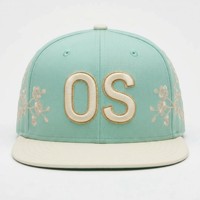 Casquette de baseball ToughRhino personnalisée, 6 panneaux structurés, visière plate, broderie 3D en relief, logo floral, casquette snapback bicolore