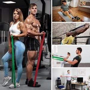 Banda de Resistencia de TPE de Alta Calidad de 5-280 lb para Ejercicios de Estiramiento Corporal, Yoga, para Hombres y Mujeres, Correas de Tensión, Cuerdas de Yoga - Product Image 5