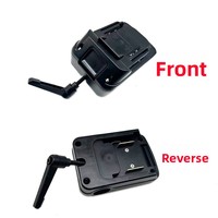 Adaptateur de batterie 18V 2-en-1 de qualité professionnelle, support de nivellement en plastique pour réparation de bosses de voiture, support de lampe DIY, haute qualité