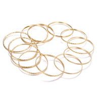 Ensemble de 12 bracelets style bohème, multi-couches, en alliage, unisexe, tendance, style européen et américain, style influenceur