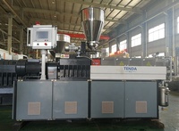 Machine d'extrusion de filament plastique pour imprimante 3D à double vis automatique TENDA pour la granulation d'ABS et la ligne d'extrusion de plaques