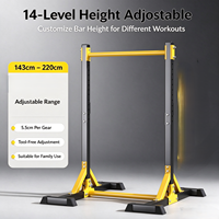 Barre horizontale autoportante en acier allié pour tractions et dips, réglable en hauteur, équipement de gym à domicile pour adultes