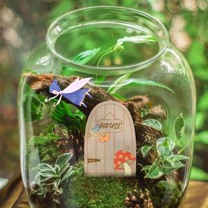 Puerta de hadas Puerta de jardín de madera artesanía Mini Casa de hadas DIY Kit puerta sin terminar Ventana de hadas accesorios para jardín decoración del hogar - Product Image 3