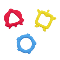 Nouveau design, jouet de dentition portable en silicone de qualité alimentaire sans BPA, jouet à mâcher pour enfants, sucettes pour bébés en forme de dessin animé