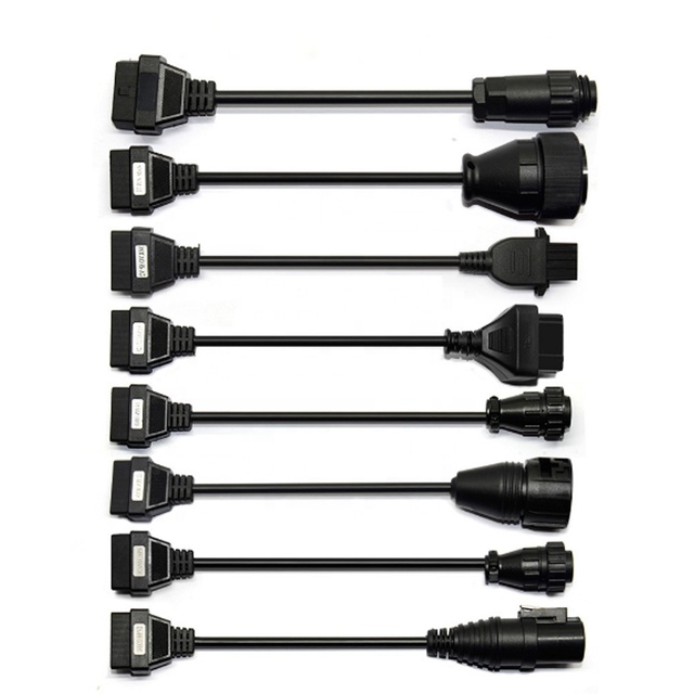 OBD1 to OBD2 Car Diagnostic Tool Cable Connector Adapter Kit for Car Start Full Set 8 in 1