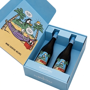 Boîtes cadeaux pour vin magnétiques rigides de qualité supérieure, vente en gros, logo personnalisé, boîtes à double ouverture pour bouteilles de vin - Product Image 3