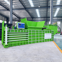 Machine de pressage horizontale hydraulique pour cartons usagés et vêtements, fabriquée en Chine