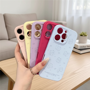 Custodia per <span class=keywords><strong>iPhone</strong></span> <span class=keywords><strong>XR</strong></span> a 15 Pro/16/14 Pro con motivo orsetto cartone animato e scritta in inglese, compatibile con dispositivi Apple modificati - Product Image 1