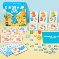 Juego de Memoria de Dinosaurios, Juego de Mesa Educativo para Reconocimiento de Colores y Formas, Juguete de Aprendizaje para Padres e Hijos para Niños Pequeños