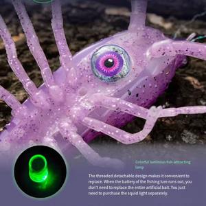 เหยื่อตก<span class=keywords><strong>ปลา</strong></span> SNEDA รุ่น<span class=keywords><strong>ใหม่</strong></span> พร้อมไฟ LED เรืองแสง เหมือนกุ้งก้ามกรามจริง เหยื่อยางสำหรับปลาหมึกและปลาทะเล - Product Image 5